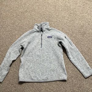 Birch White 1/4 Zipper Patagonia Pull Over